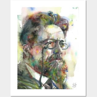 ANTON CHECHOV - watercolor portrait .5 Posters and Art